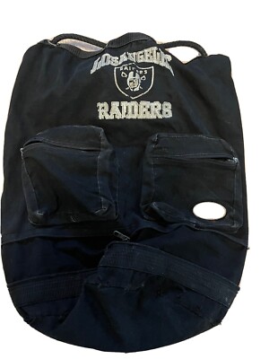 Los Angeles Raiders drawstring backpack vintage Distressed !