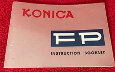 KONICA FP 35mm Film Camera ENGLISH Owner's Manual Instruction Book Booklet