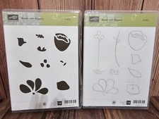 Stampin' UP AWASH WITH FLOWERS Stamp Set 2 step stamping