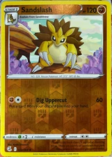 Sandslash Reverse Holo - 132/264 - Fusion Strike Pokemon 2021