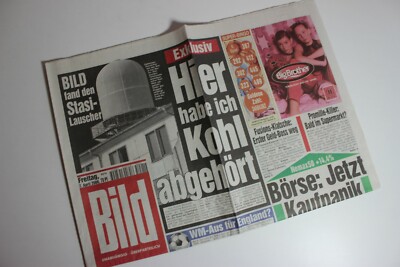 Bildzeitung 07.04.2000 April 7.4.2000 gift 20. 21. 22. 23rd Birthday