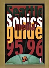 1995-96 SEATTLE SUPERSONICS NBA Basketball Media Guide