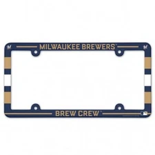 Milwaukee Brewers Plastic License Frame [NEW] MLB Tag Auto Car Plate Truck
