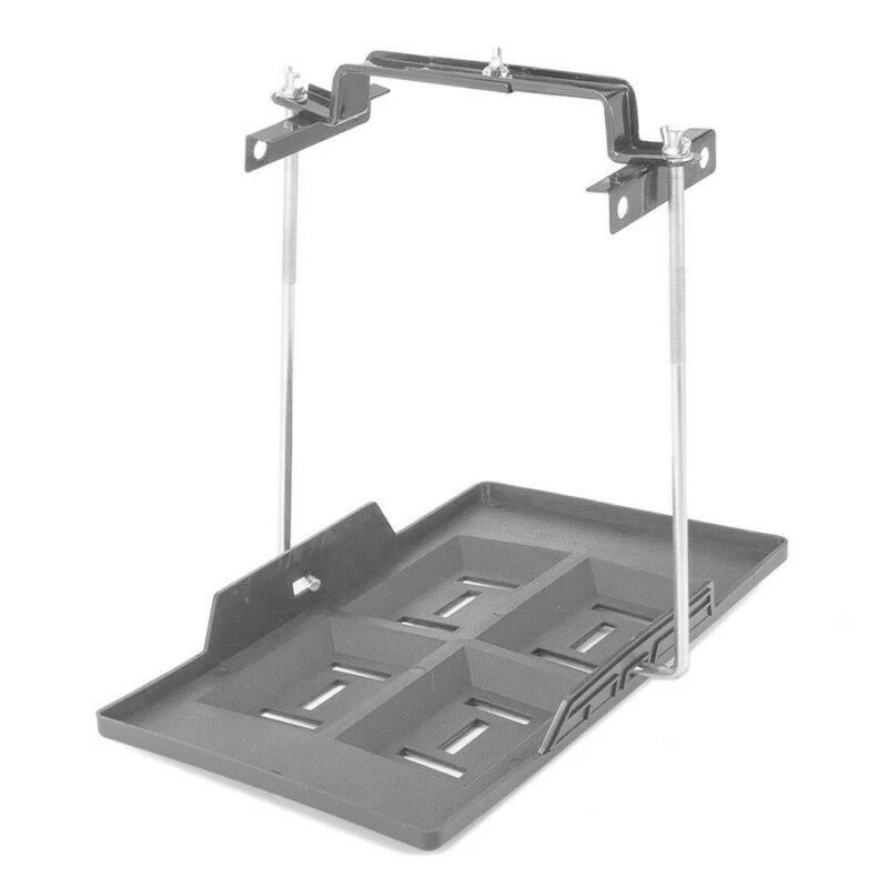 1x Car Battery Tray Holder+Adjustable Hold Down Clamp Bracket Kit Screw Rod 23cm — 第 3/4 张图片