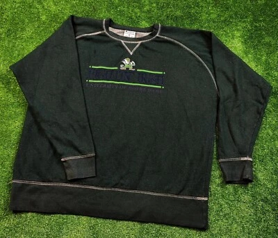 Pull Champion homme 2XL Irish University vert foncé brodé Irlande adulte - Photo 1/4