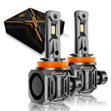 AUXBEAM H11 H8 H9 LED Headlight Kit Fog Light Bulbs Low Beam 110W 24000LM CANBUS