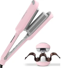 Curling Iron Hair Crimper Waver - TYMO ROVY Beach Waves Curling Wand, Ionic Deep