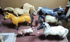 Lot of 6 Classic Breyer Horses for Custom, Shelf or Play BRI-4