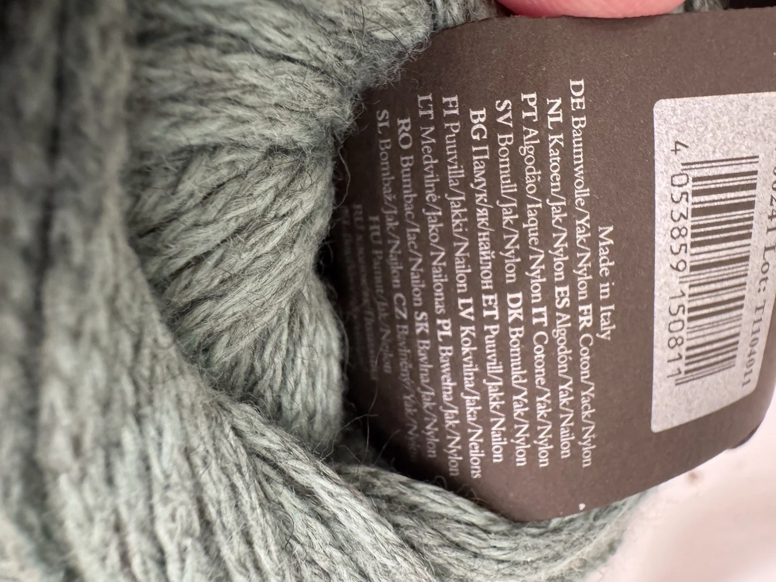 Premium Destash Lot: 16 Skeins of Rowan Softyak DK Yarn in "Lawn" - product detail image 6