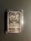 5 Troy Oz Silvertowne Bar .999 Fine Silver - serial # - 082151