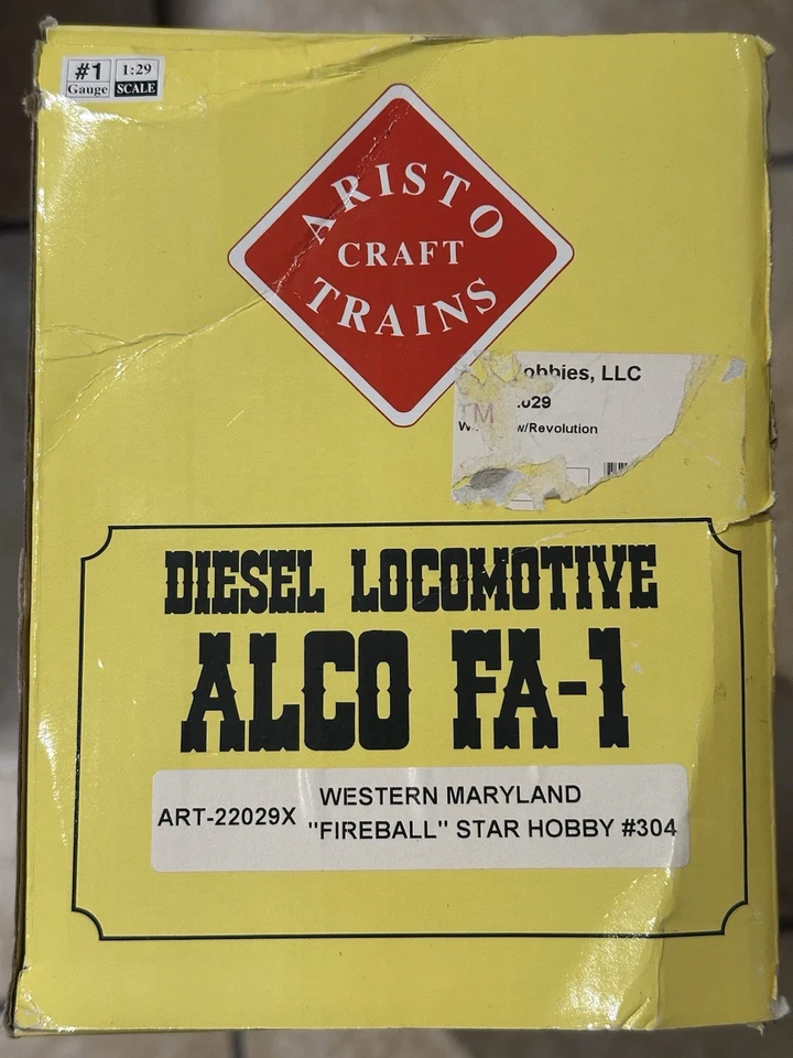 Aristocraft G ART-22029X ALCO FA-1 Western Maryland Fireball Star Hobby 304 Loco - Image 2 of 4