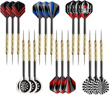 18 Grams Steel Tip Darts Set - Perfect for Family Fun or Competitions