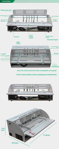 H500 Electric Creasing Machine A3 Dotted Paper Cutting Machine Scoring Machine - Picture 12 of 16