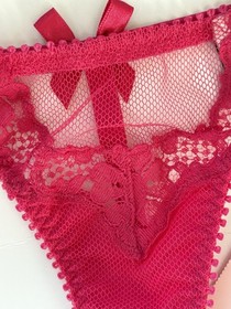 Agent Provocateur LACY Lace Thong in Pink Ret:$150 New w/Tags