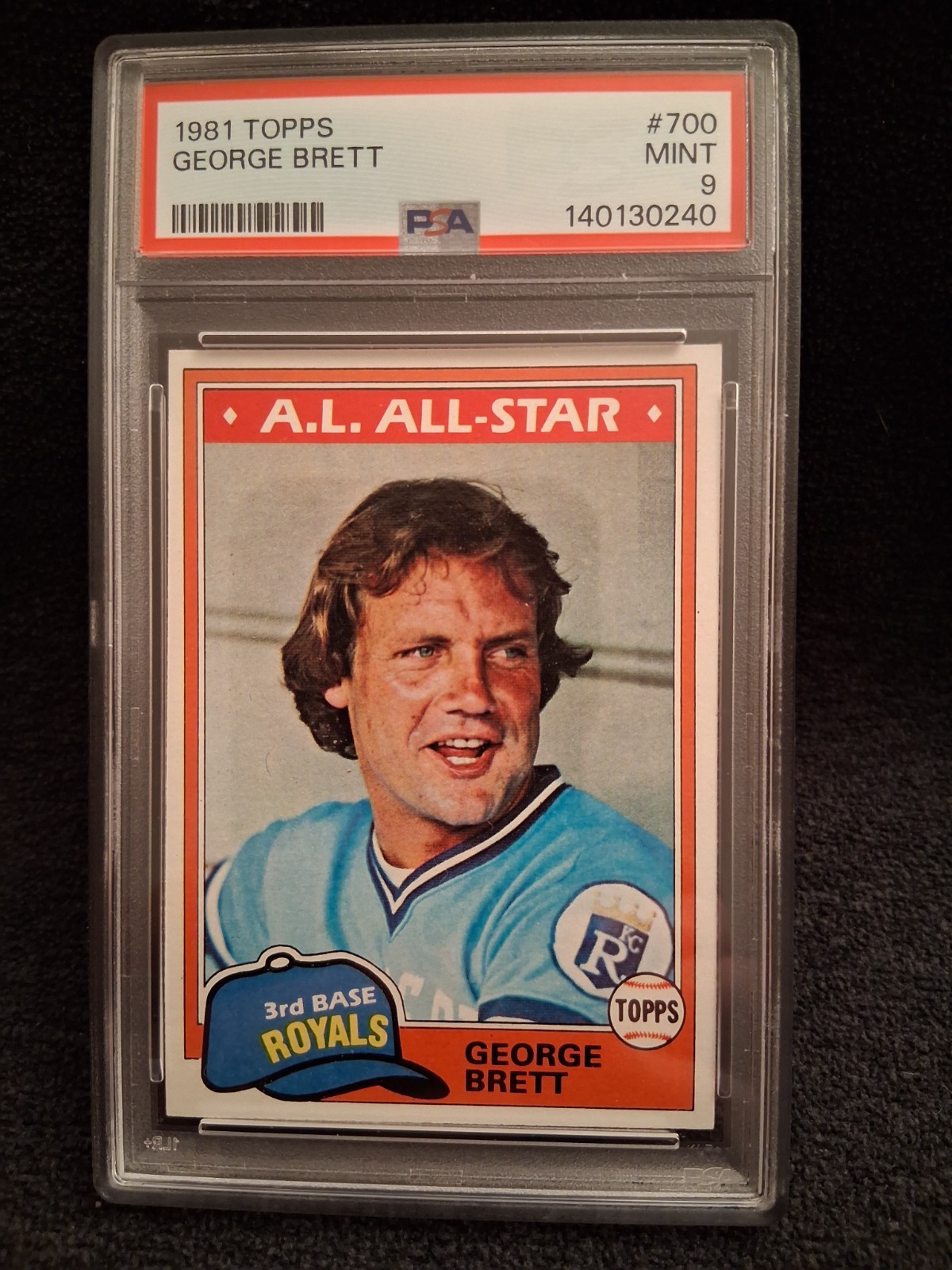 1981 Topps George Brett #700 PSA 9 Mint FREE SHIPPING
