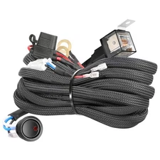 Wiring Harness, Heavy Duty 1 Lead Wiring Harness Kit for Fog Lights LED Work ...