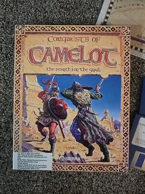 Conquests Of Camelot (PC IBM Tandy MS Dos) in Big Box Tested And Working