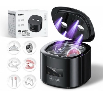 Clean DL-55 Ultrasonic Cleaning Machine 340ML UV Light Cordless Rechargeable