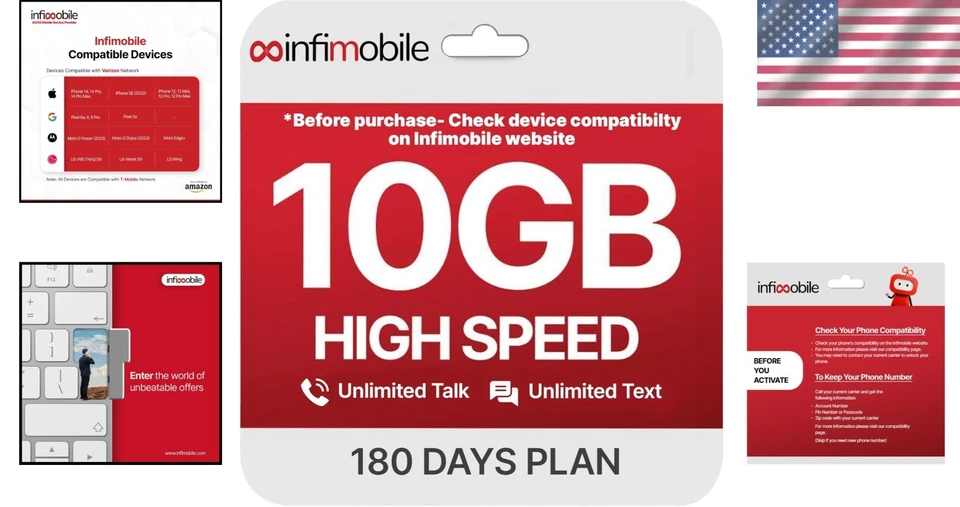 6-Month Prepaid Unlimited Plan: 10GB High-Speed Data & Seamless Connectivity - Image 2 of 4