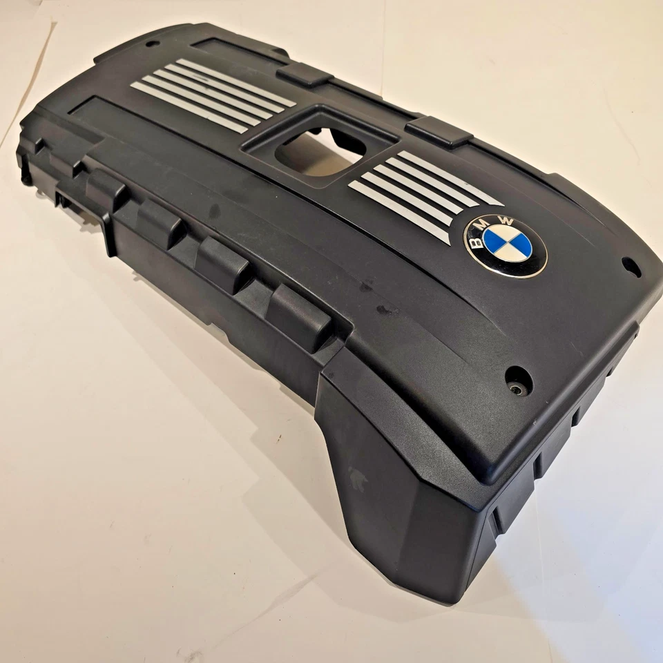 07-13 BMW E60 E90 E92 335I 535I N54 Engine Plastic Cover *SCRATCHED 7543304 OEM - Image 3 of 4