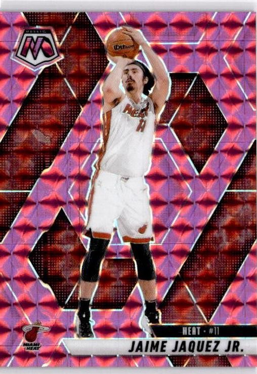 2024-25 Panini Mosaic #21 Jaime Jaquez Jr. Pink Mosaic #/175