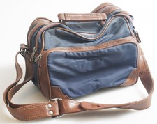 VINTAGE RETRO CAMERA BAG WITH LEATHER PARTS