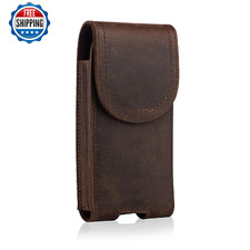 Hengwin Leather Cell Phone Holster for iPhone 17 16 15 14 13 Pro Samsung