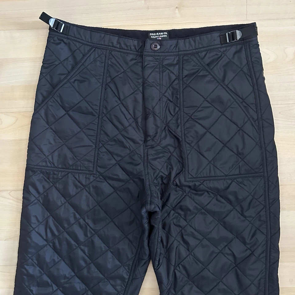 De Colección Polo Jeans Co Ralph Lauren Hombres Acolchado Puffer Pantalones de Nieve Forrados de Vellón 36 Foto 3 de 4