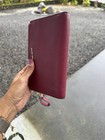 Michael Kors Jet Set Double Zip Pebble Leather Smartphone Wristlet Burgundy  — photo 10