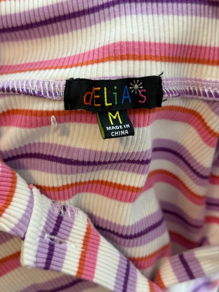 Catálogo De Colección Años 90 Y2K DELiA Icónico Rave Top Abotonado - Juniors Mediano Foto 3 de 3