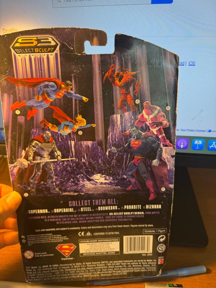 NUEVO 2004 DC Direct Return of Superman Kryptonian Life Suit Superman Figura Foto 2 de 4