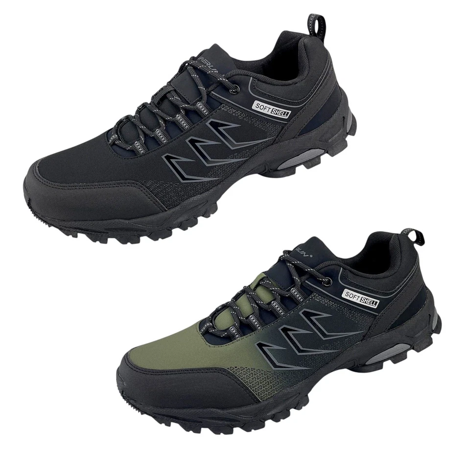 Herren Sneaker Übergröße Trekkingschuhe Wanderschuhe Outdoorschuhe Schnürer Neu - Bild 1 von 2