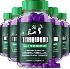 (5 Pack) Titan Wood Gummies for Men – TitanWood Gummy Natural Blend Reviews
