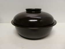 LARGE ARABIA POTTERY STONEWARE ROUNDLIDDED SERVING BOWL BAKING DISH
