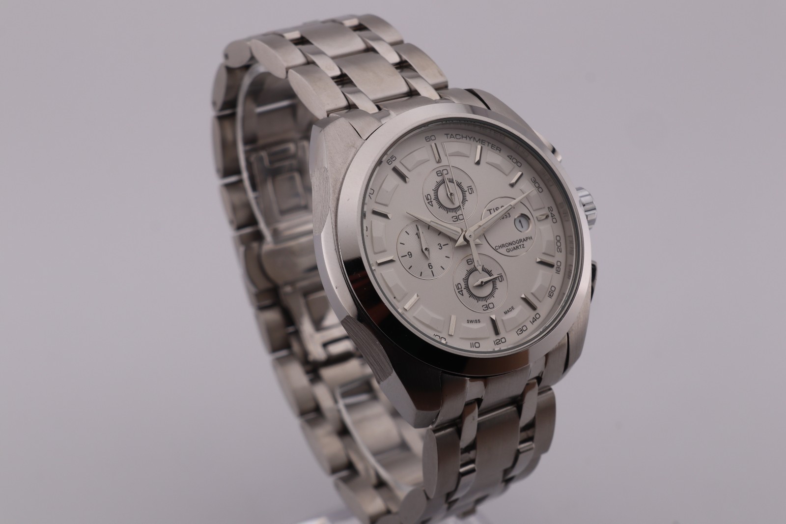 New Tissot 1853 Couturier Tachymeter Chronograph Quartz Men's Wrist Watch