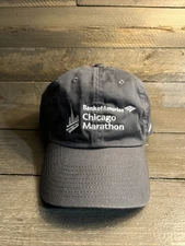 Bank Of America Chicago Marathon Nike Heritage86 Running Hat Cap Dark Gray New