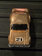 Vintage AURORA AFX SLOT CAR FORD ESCORT COPPER CHROME 21 HTF