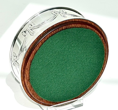 Favoloso sottobicchiere bottiglia champagne/vino in argento sterling di B&Co: in scatola 2000.:174 g - Foto 9 di 24
