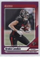 2024 Panini Donruss Purple Press Proof Drake London #229 0ac3
