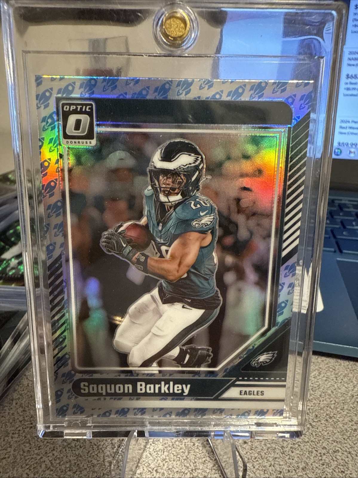 2024 Panini Donruss Optic - Saquon Barkley #159 Rocket Prizm