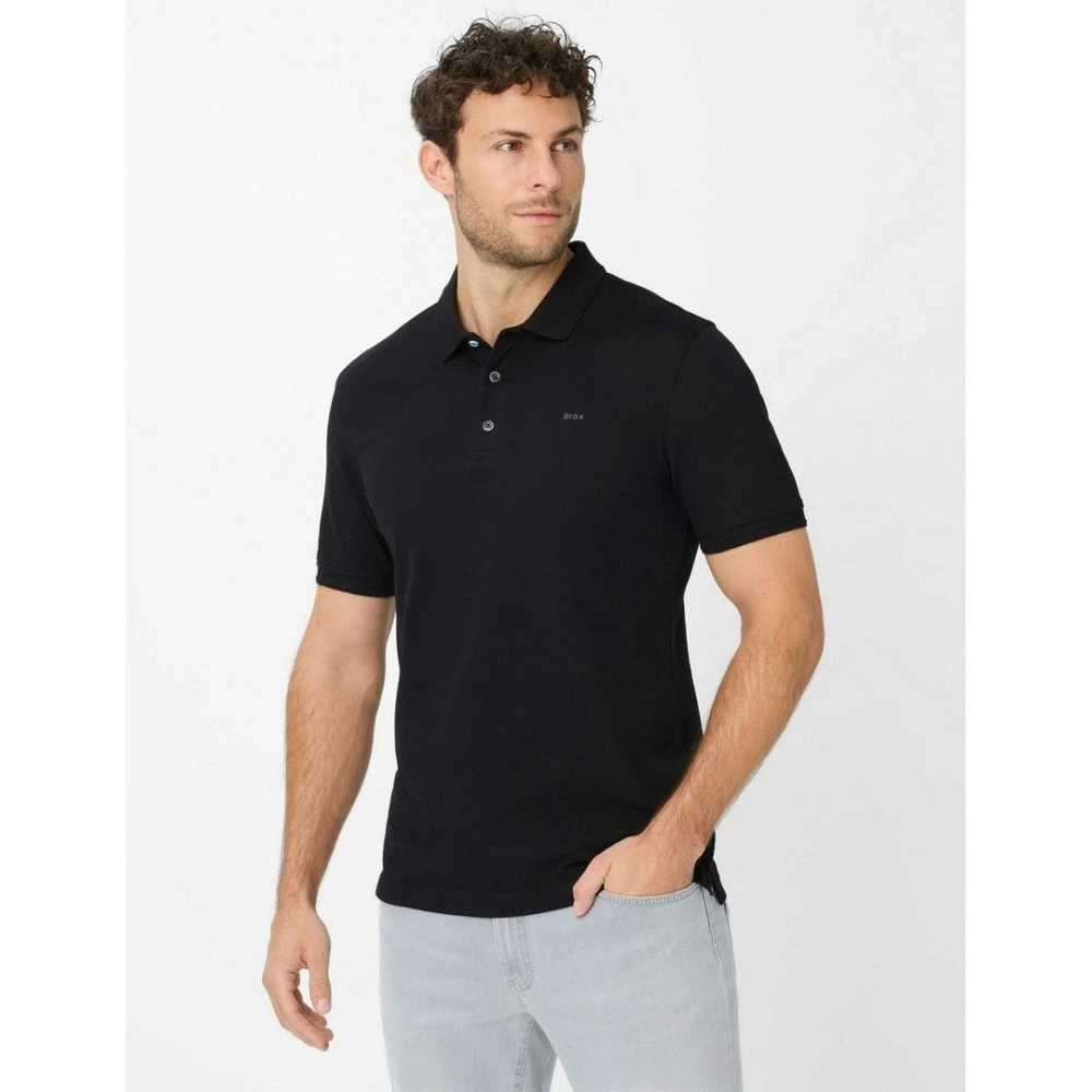 Brax Poloshirt Hombre Pete Regular Fit Negro 204500 70426000 02