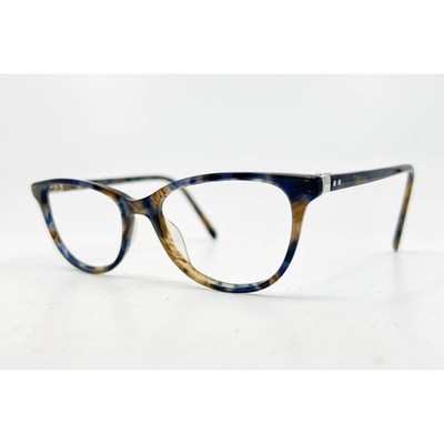 Modo 6540 MLNG Blue Brown Tortoise Cat Eye Eyeglasses Frames 50-17-142 Handmade