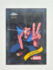 2025 Topps Chrome Marvel Black Refractor Legion 5/10 #191