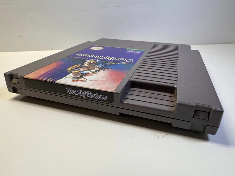 Deadly Towers (Nintendo NES, 1987) Authentic. Tested. 3-Screw ver. GREAT LABELS - Image 4 of 4