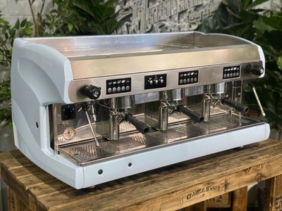WEGA POLARIS 3 GROUP BLUE GREY ESPRESSO COFFEE MACHINE COMMERCIAL CAFE BARISTA