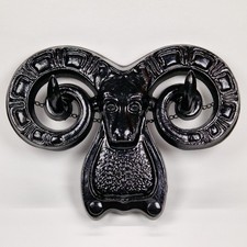 Vintage Soviet Clothes Key Hanger Ram Head USSR 1970s Wall Panno Towel Hook