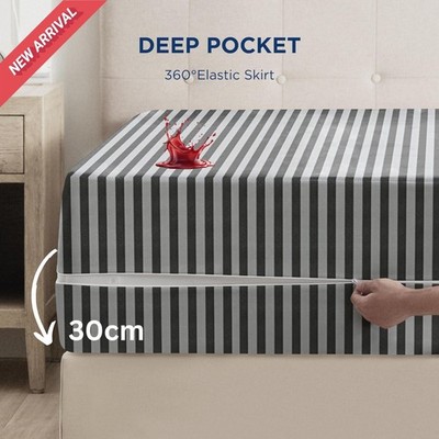 Wasserdicht Reißverschluss Matratzenbezug Schutz Anti Bug Total Encasement Double King
