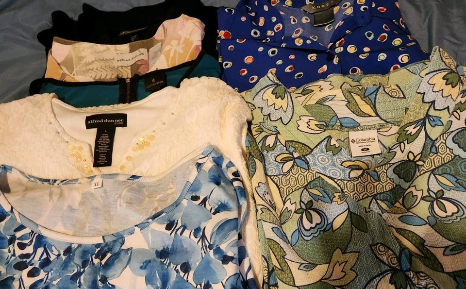 Lote de 7 hermosos tops XL para mujer ALFRED DUNNER, COLUMBIA, OTRAS MARCAS. Foto 4 de 4