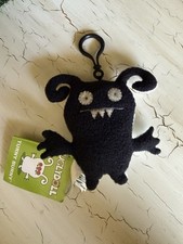 UglyDoll 14 Turny Burny Plush Black White Double Sided Retired 2009 NWT