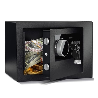 Digital Electronic Money Safe, Steel Security Lock Box with Keypad, Office Ho...